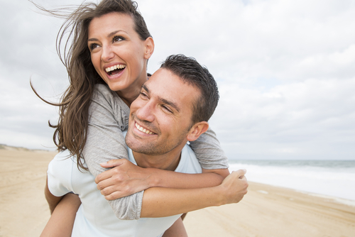 Couple Enjoying Beach