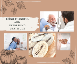 being thankful and expressing gratitude